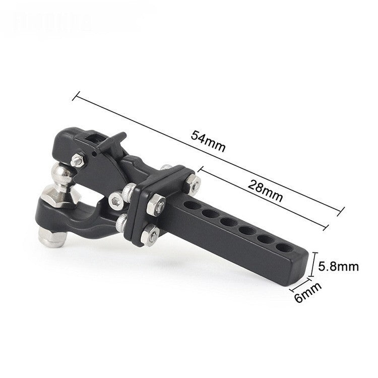 Metal Hitch Trailer Hook Receiver Kit For SCX10 Traxxas TRX4 1/10 RC Crawler Car