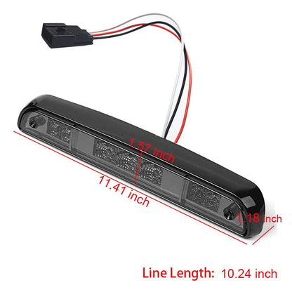 LED Rear Cargo 3rd Third Brake Light Lamp For 92-96 Ford F150 F250 BRONCO Smoke