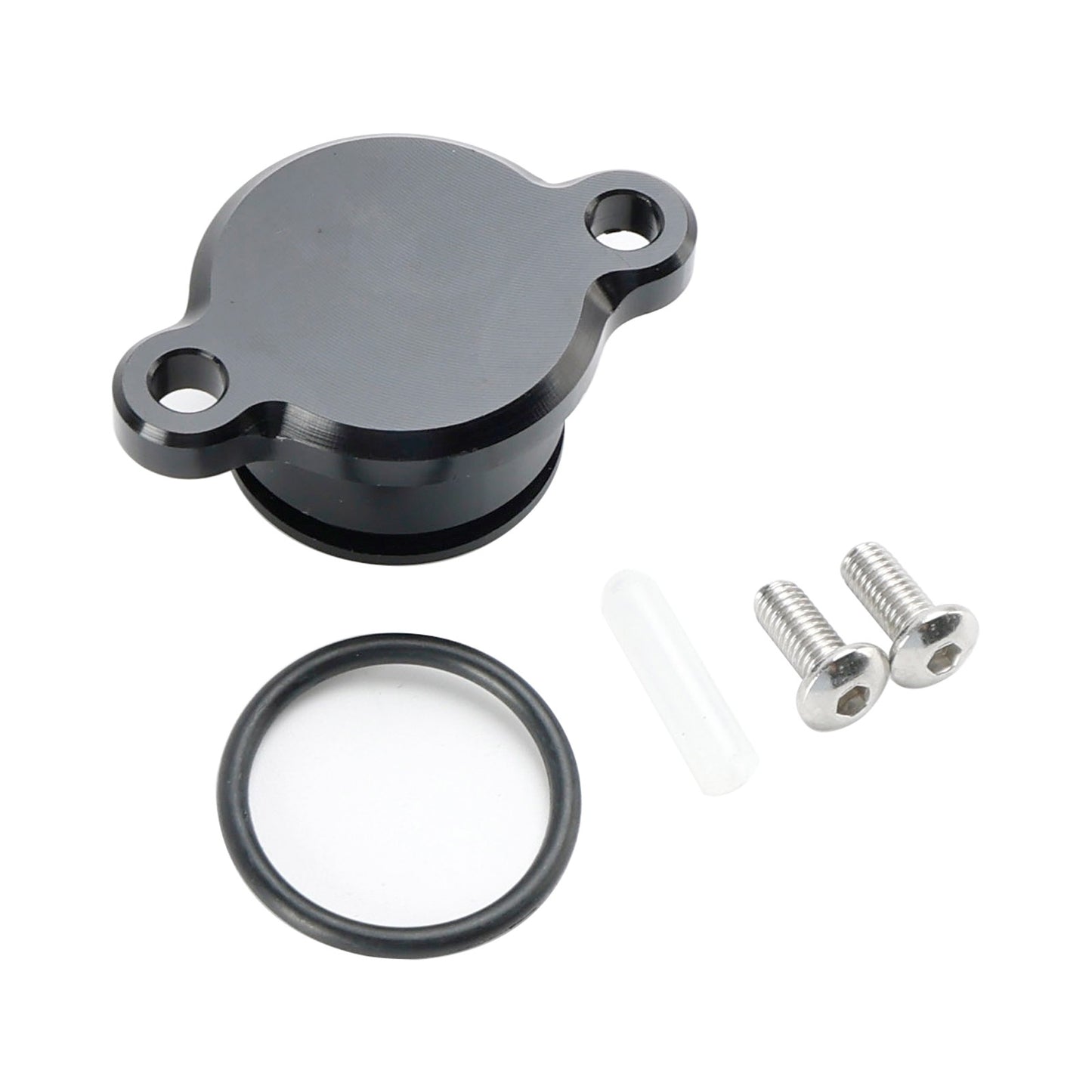 Oil Injection Pump Delete Block Off Plug For YAMAHA PW50 PW80 ALL Black