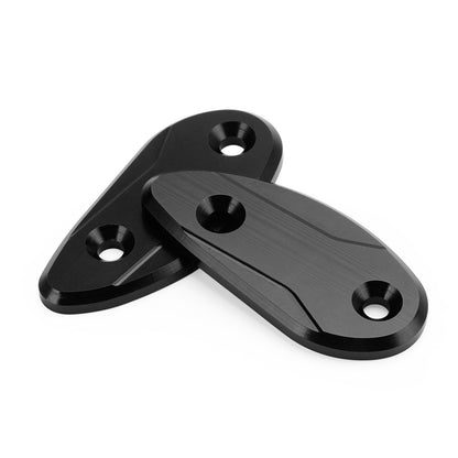 ALUMINUM REAR VIEW MIRROR HOLE CAPS BLACK FOR HONDA CBR 1000 RR 2008 > 2023