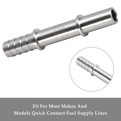 Quick Connect 3/8 Fuel Rail Hose To 3/8 Barb Adapter Fitting AN817-02-06BA~