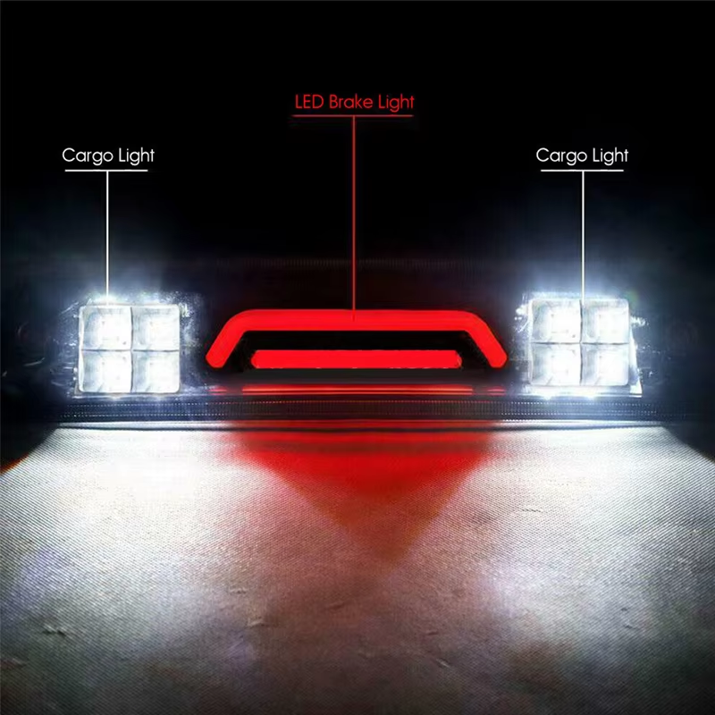 Smoked LED 3rd Tail Lights Brake Lamps For 2002-2009 Dodge Ram 1500 2500 3500 US