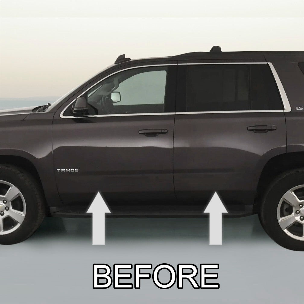 CHROME SIDE DOOR TRIM ROCKER PANEL MOLDING KIT For 15-19 CHEVY TAHOE SUBURBAN