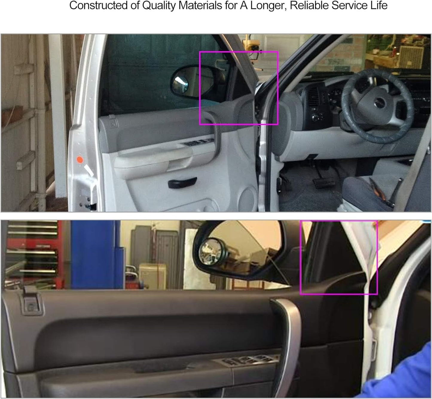 Drivers Door Inside Black Triangle For Cover Chevy Silverado GMC Sierra 25857289