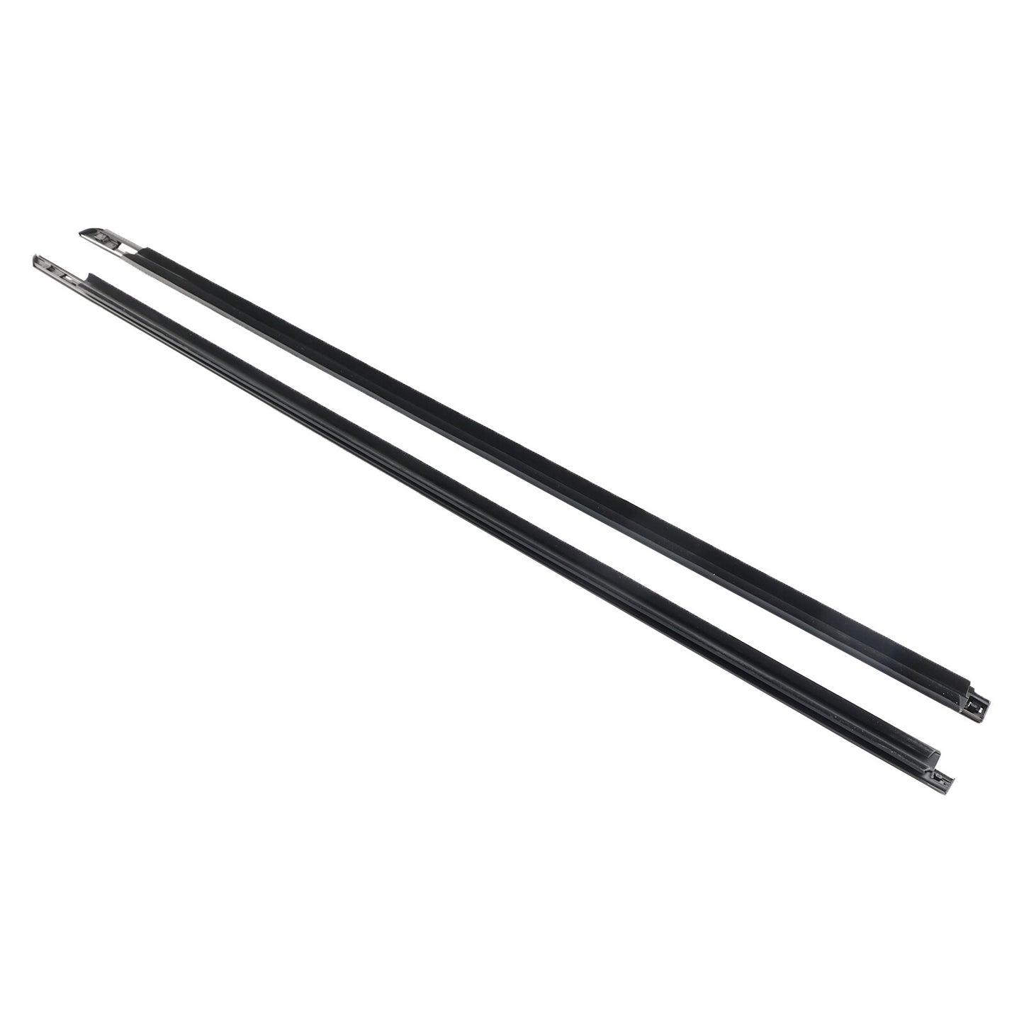 2pcs Front Door Window Belt Weatherstrip For DODGE CHALLENGER 2008-2017