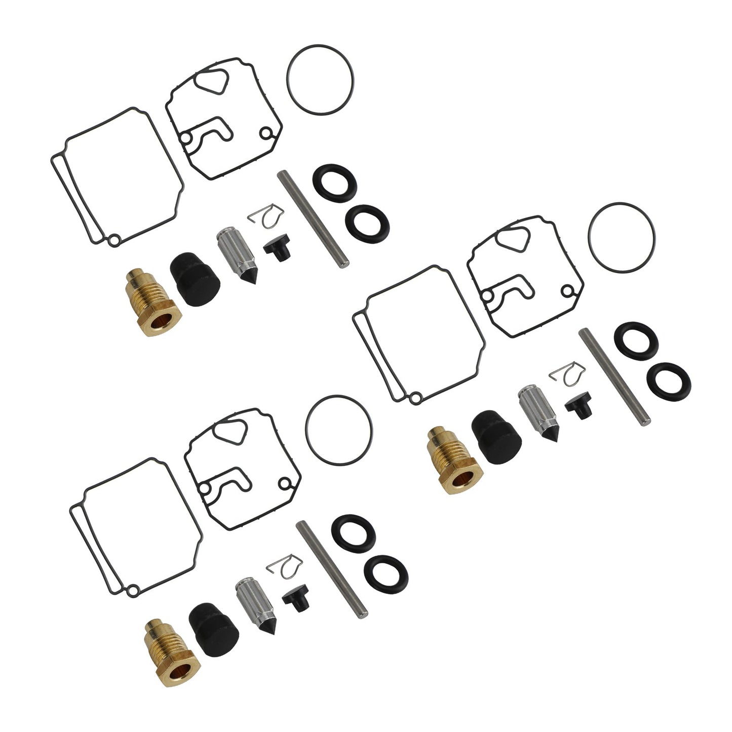 3x Carburetor Carb Rebuild Kit for Yamaha 75 80 90 HP 2-stroke 6H1-W0093-10-00