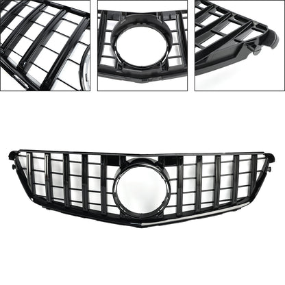 GTR Style Front Bumper Grille Grill Fit Benz C-Class W204 C300 C350 2008-2014