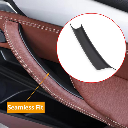 Black Inner Door Panel Handle Pull Trim Cover For BMW X5 X6 F15 F16 2014-2018 US