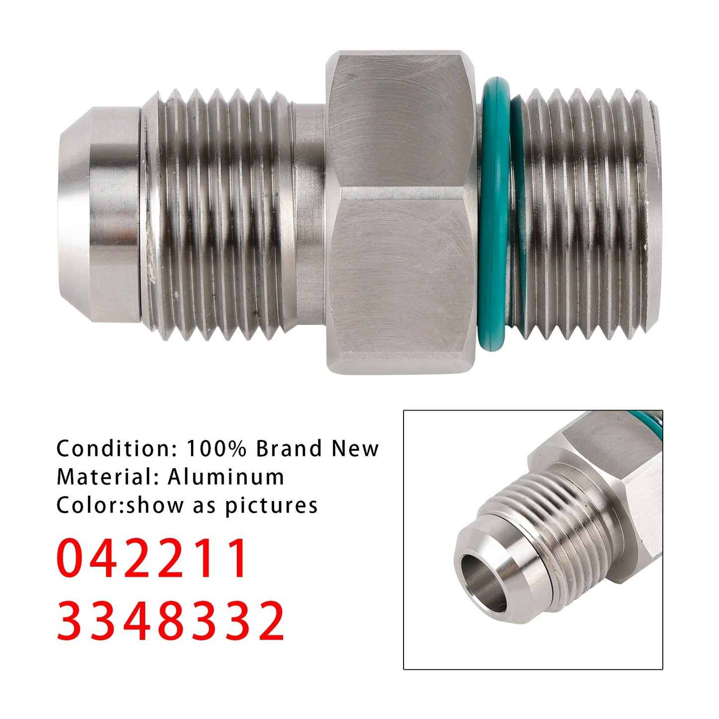 Fuel Pump Straight Fuel Check Valve Fitting 042211 3348332 For  Cummins N14