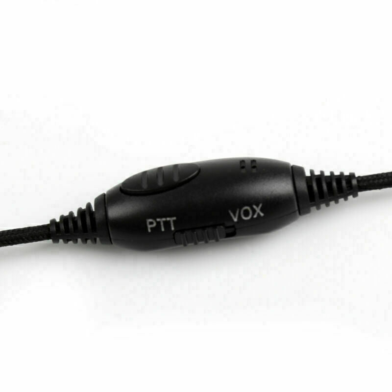 1x Heavy Duty Overhead Headset Boom Mic PTT For Kenwood Puxing Baofeng Radio
