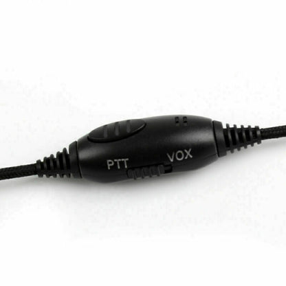 1x Heavy Duty Overhead Headset Boom Mic PTT For Kenwood Puxing Baofeng Radio