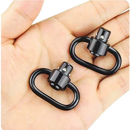 4X Push Button QD Quick Detach/Release 1.25" Rifle Heavy Duty Sling Swivel Mount