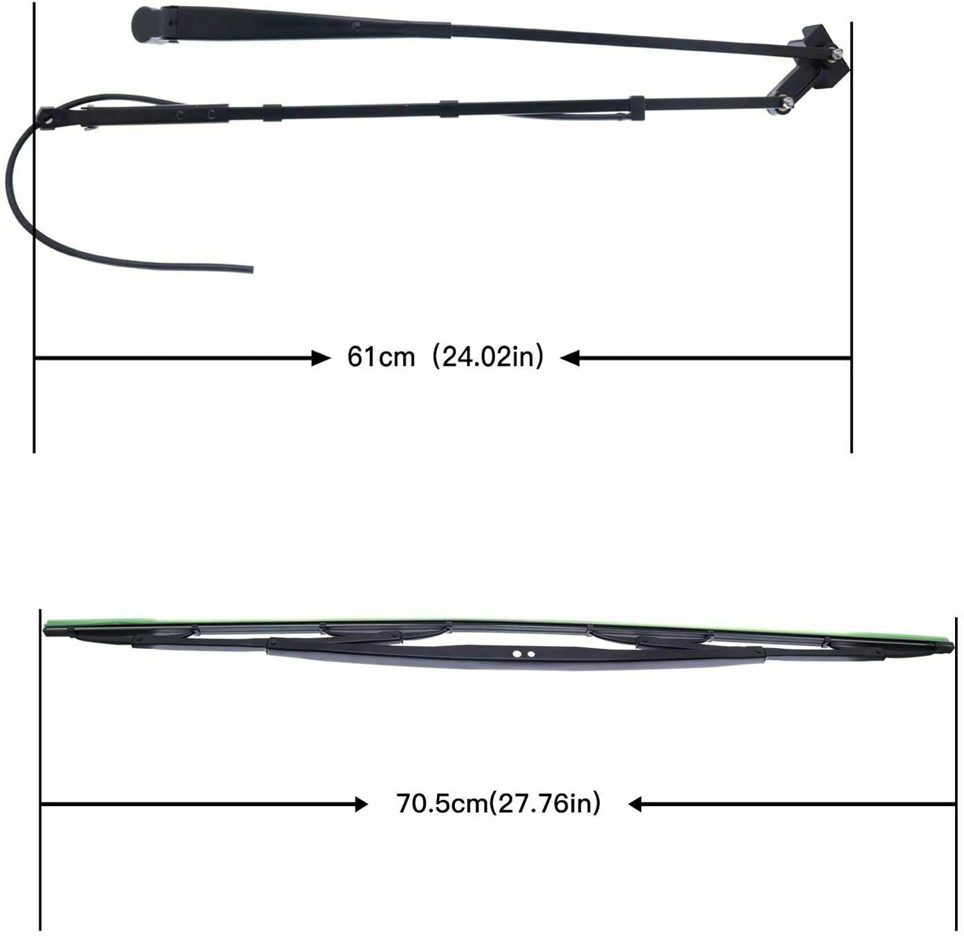 Solid Spare Windshield Wiper Arm & Blade 7251263 7251264 For Bobcat S570 S590 S595 S630 S650