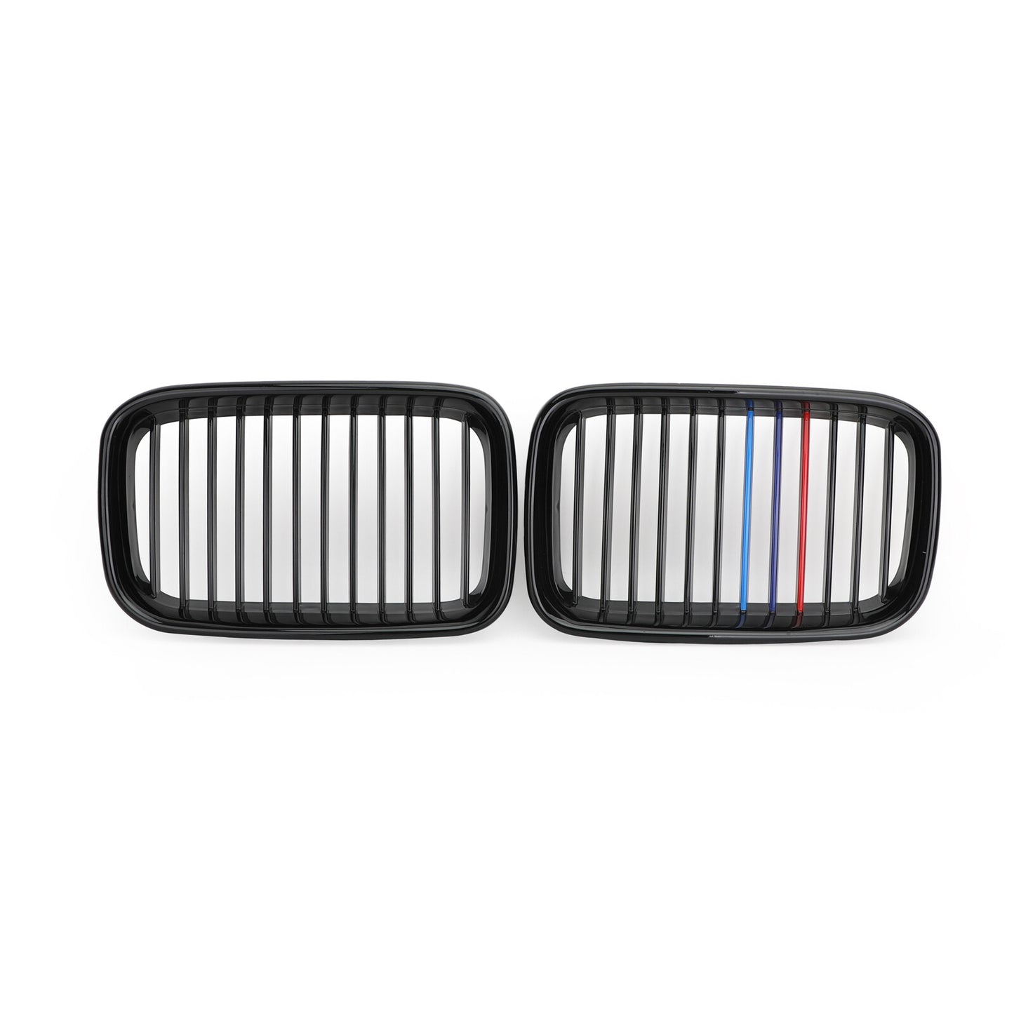 M-color Glossy Black Front Hood Kidney Sport Grills For BMW 3 Series E36 92-1996