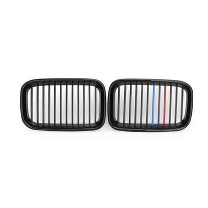 M-color Glossy Black Front Hood Kidney Sport Grills For BMW 3 Series E36 92-1996