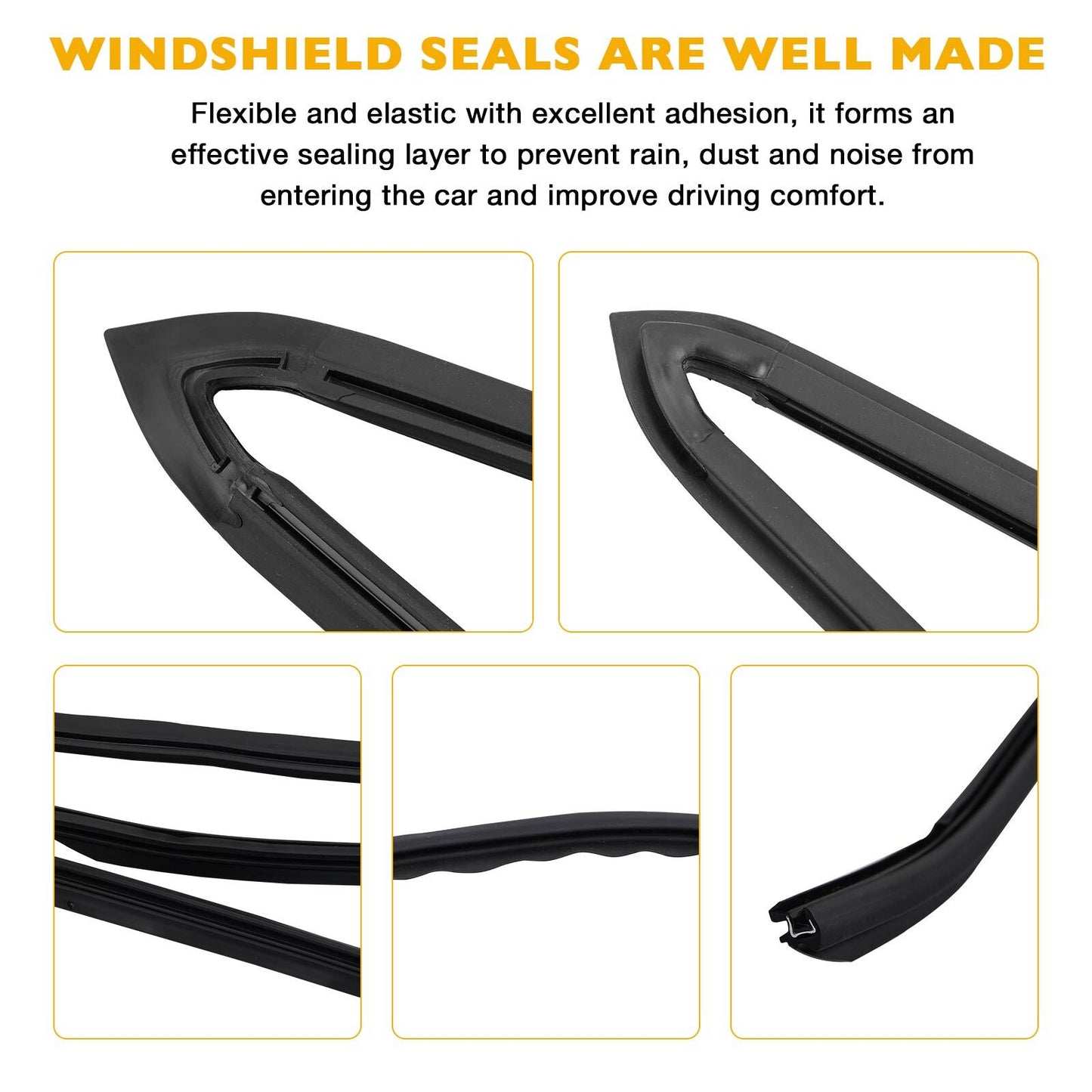 Rear Windshield Upper Moulding Trim Seal For 2004-10 BMW 5 Series 51317027916