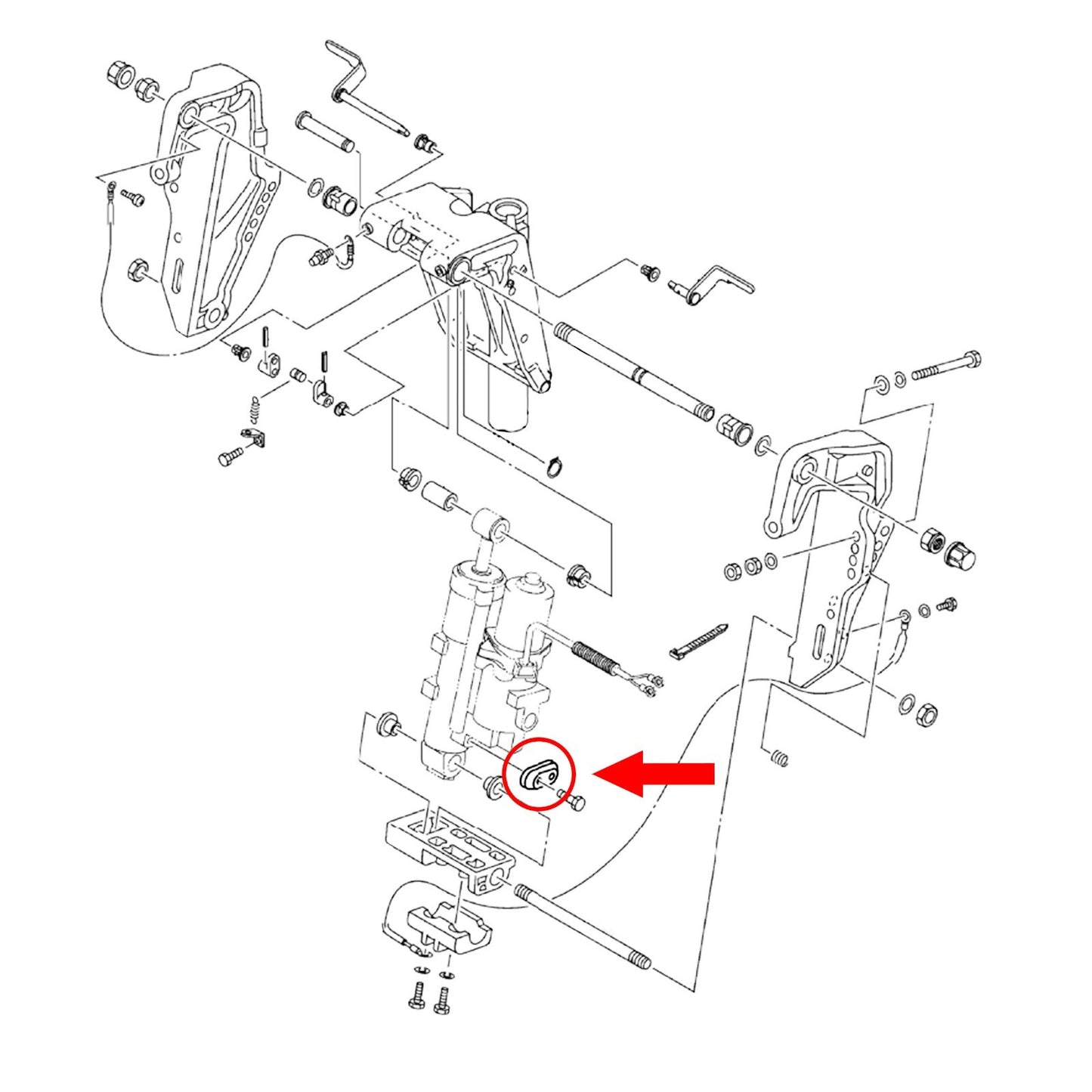 Zinc Bracket Anode for Yamaha Outboard 4-250 HP - 65W-45251-00, 6E0-45251-10