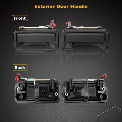2X Exterior Door Handle Front LH & RH For 1994-05 GMC Isuzu Chevy S10 Oldsmobile