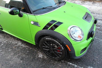 3" Dual Fender Stripe Hash Mark Stripe Decal Graphic Kit For MINI COOPER