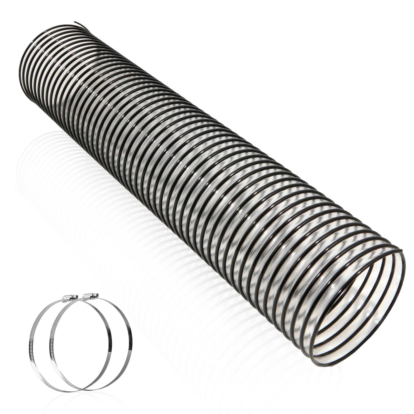 41882 Lawn Vacuum Hose 6"x84" w/ Clamps Fit Agri-Fab Mow-N-Vacs 69860 Clear Hose