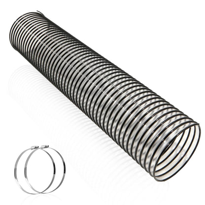 41882 Lawn Vacuum Hose 6"x84" w/ Clamps Fit Agri-Fab Mow-N-Vacs 69860 Clear Hose