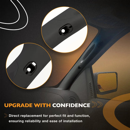 2x A-Pillar Interior Trim w/ Assist Handle Front LH RH Fit 04-08 Ford F150 Black