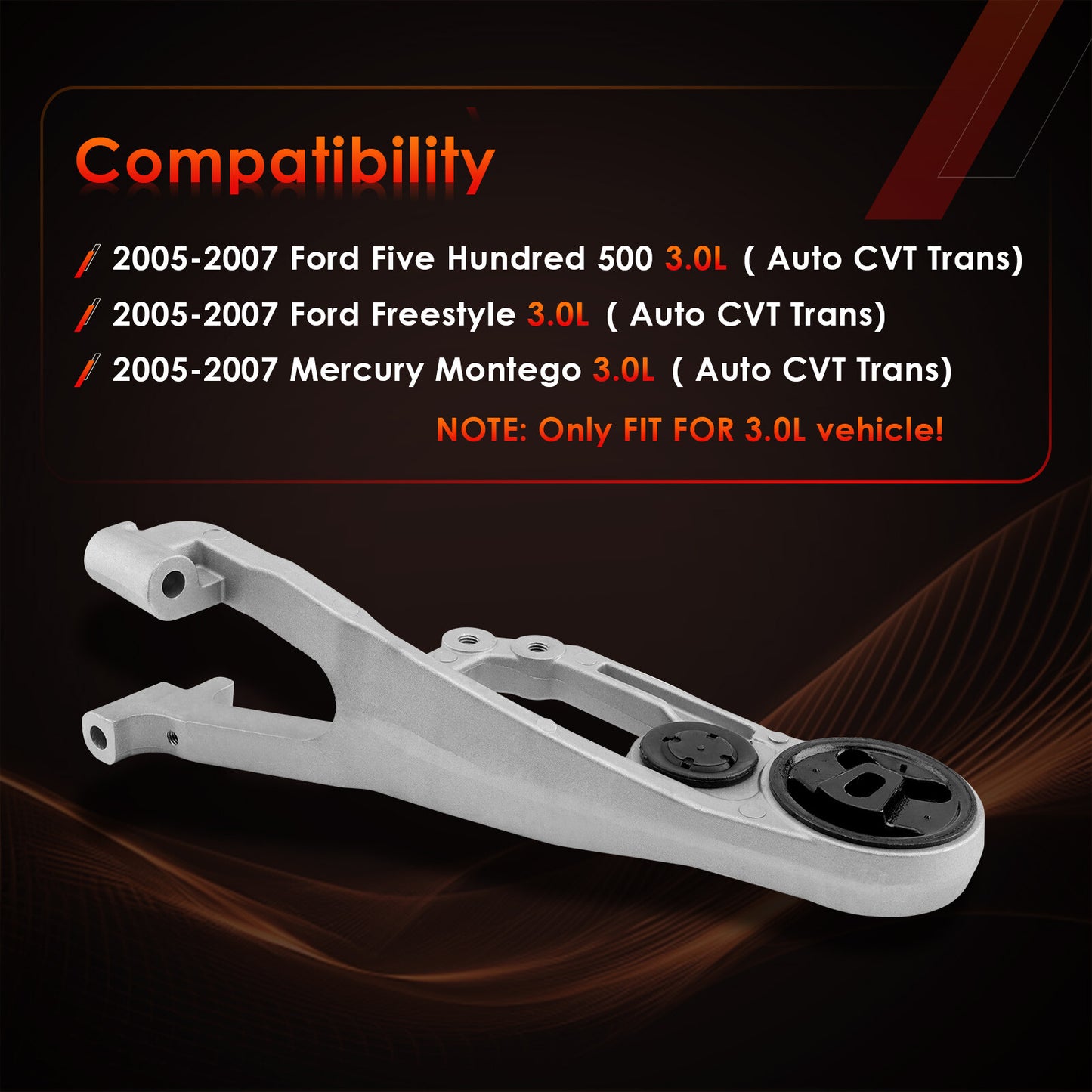 5F9Z6F055CB Engine Motor Roll Mount Bracket For 05-07 Ford 500 Freestyle Mercury