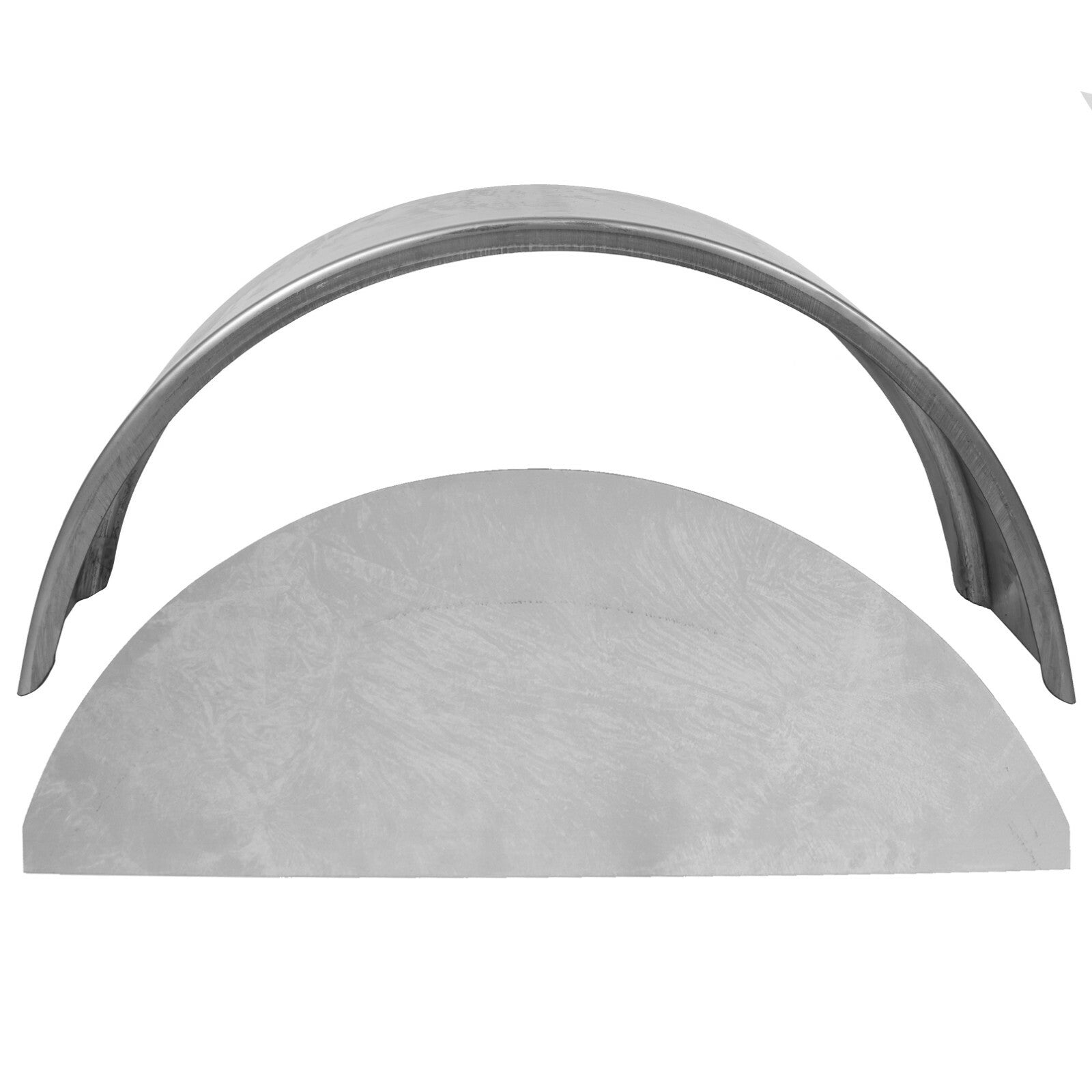 Solid Spare 1 x Steel Trailer Fender w/ Fender Back For For 14"-16" Wheel