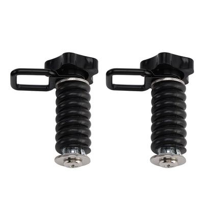 2X Tie Down Anchor With D-Ring 1" Black Black For Polaris Rzr 570 800 900 1000