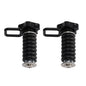 2X Tie Down Anchor With D-Ring 1" Black Black For Polaris Rzr 570 800 900 1000