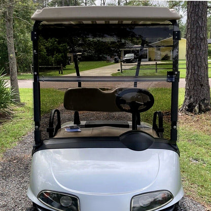 Solid Spare Tinted Foldable Windshield Golf Cart Impact Resistant For EZGO RXV 2008-up 2024