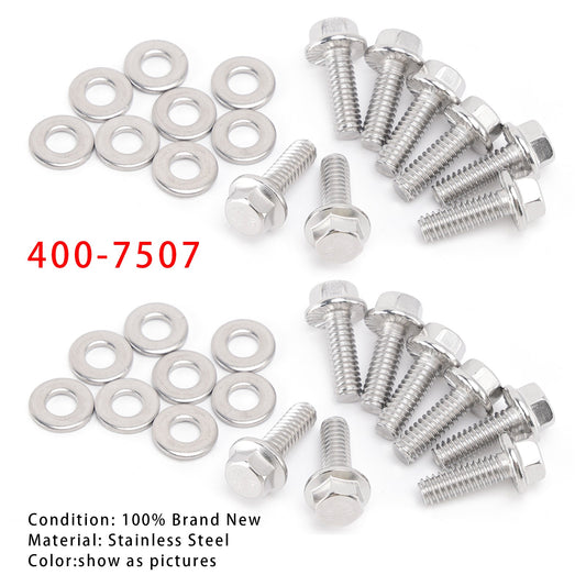 2 Pack 400-7507 Stainless 300 Hex Valve Cover Bolt Kit