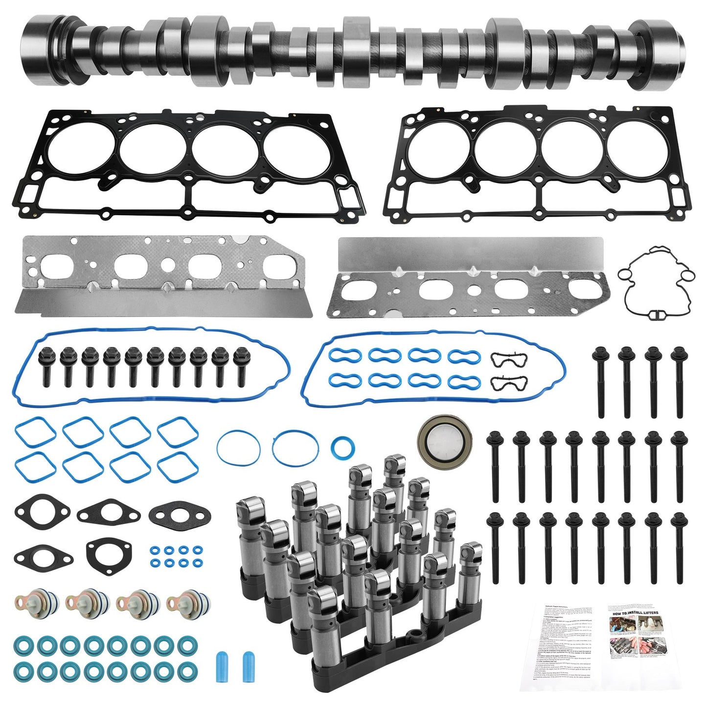 Non MDS Lifter Cam Camshaft Head Gasket for 09-15 Dodge Ram 1500 Aspen 5.7 Hemi