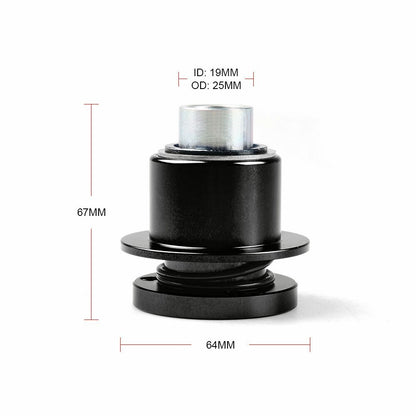 Excellent Quality 360 Steering Wheel Quick Release Disconnect Hub Black