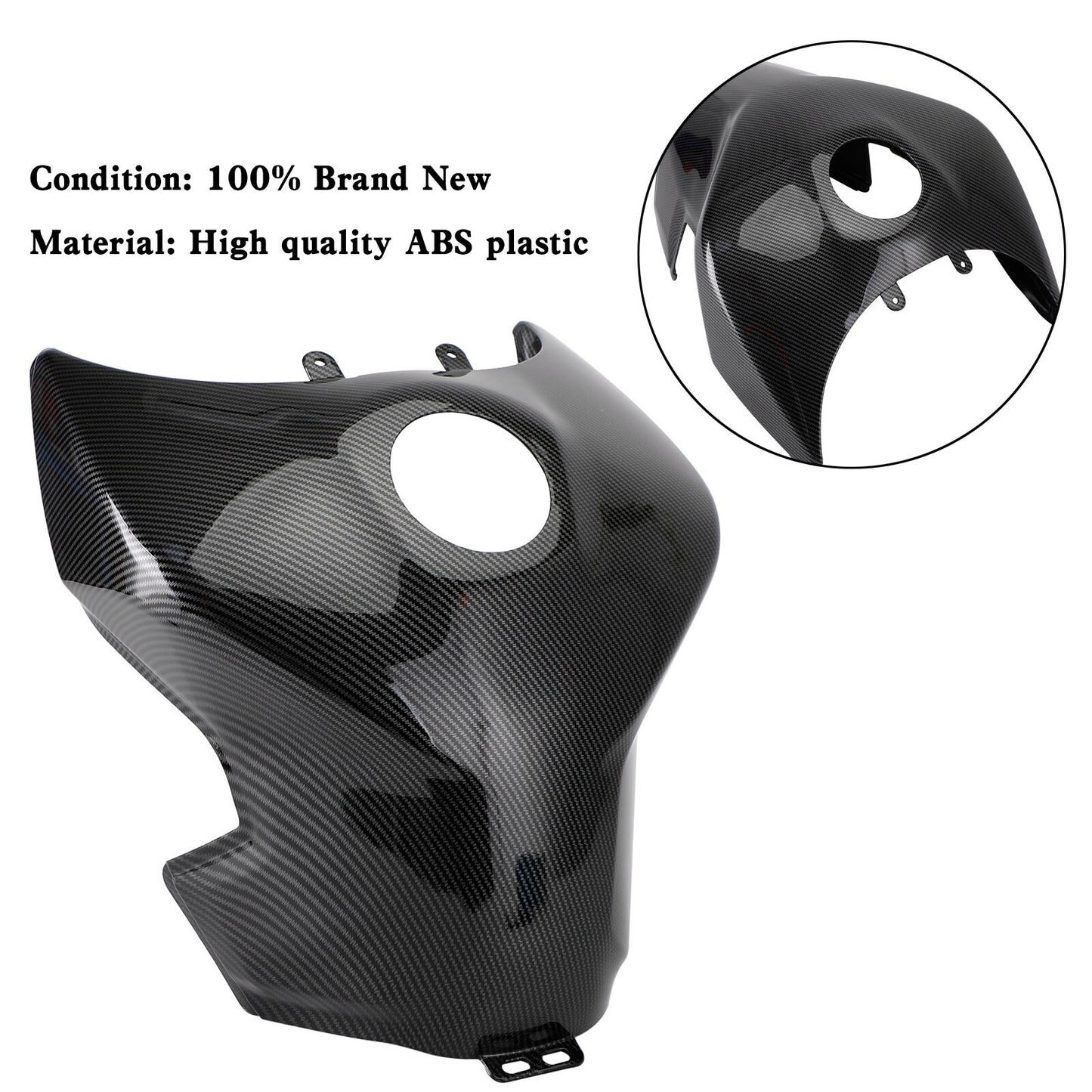 Gas Tank Cover Trim Fairing Cowl For Yamaha MT-09 MT09 FZ09 2017-2020 Carbon #3,