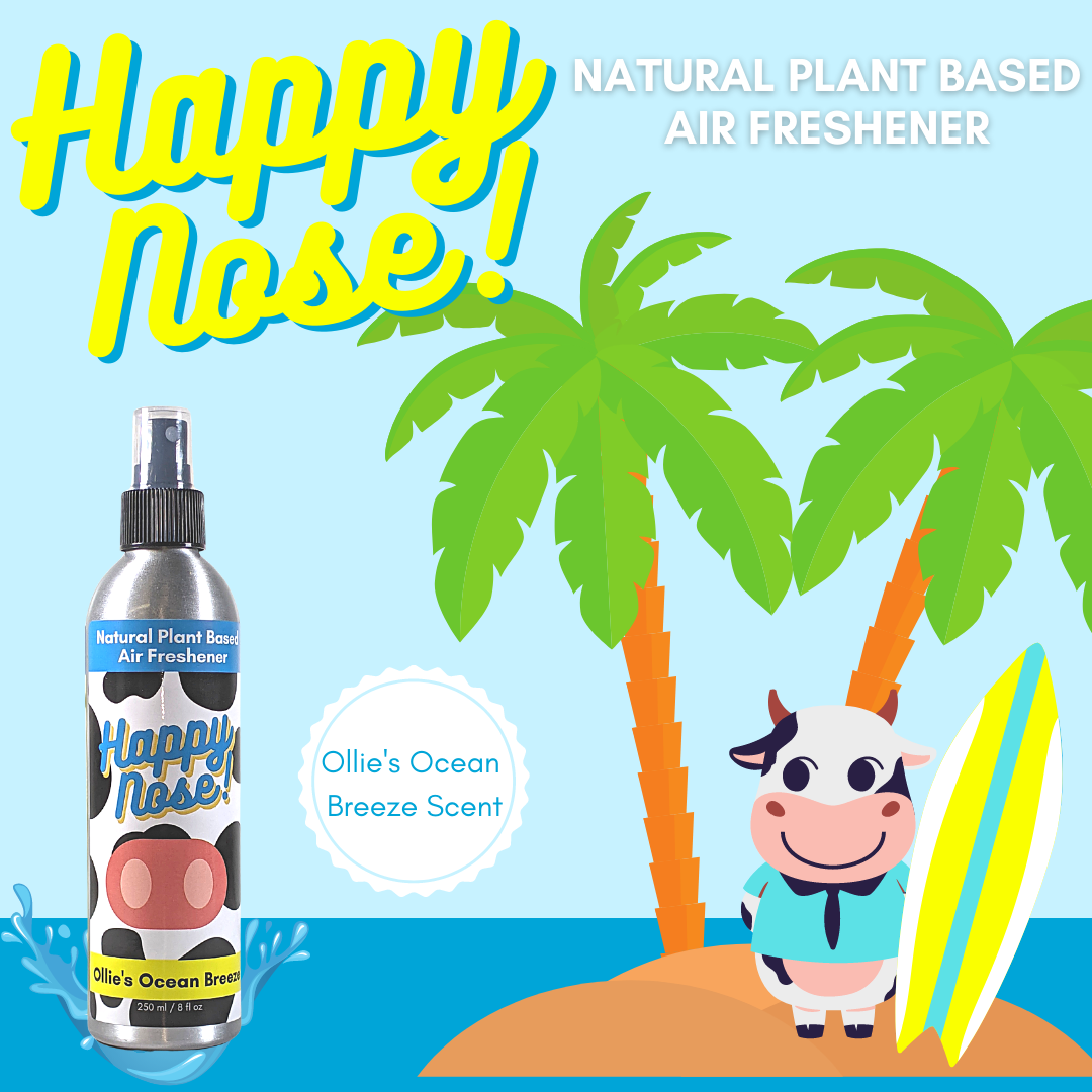 Solid Spare 2 Pack - Happy Nose! Air Freshener & Odor Remover Spray - Ollie's Ocean Breeze