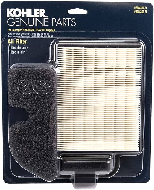 Solid Spare Kohler 20 883 06-S Air Filter Combo With Pre-Cleaner
