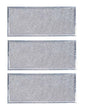 Solid Spare (3) Filters for Whirlpool PS1847969 AP4299743 Aluminum Microwave Oven Filter