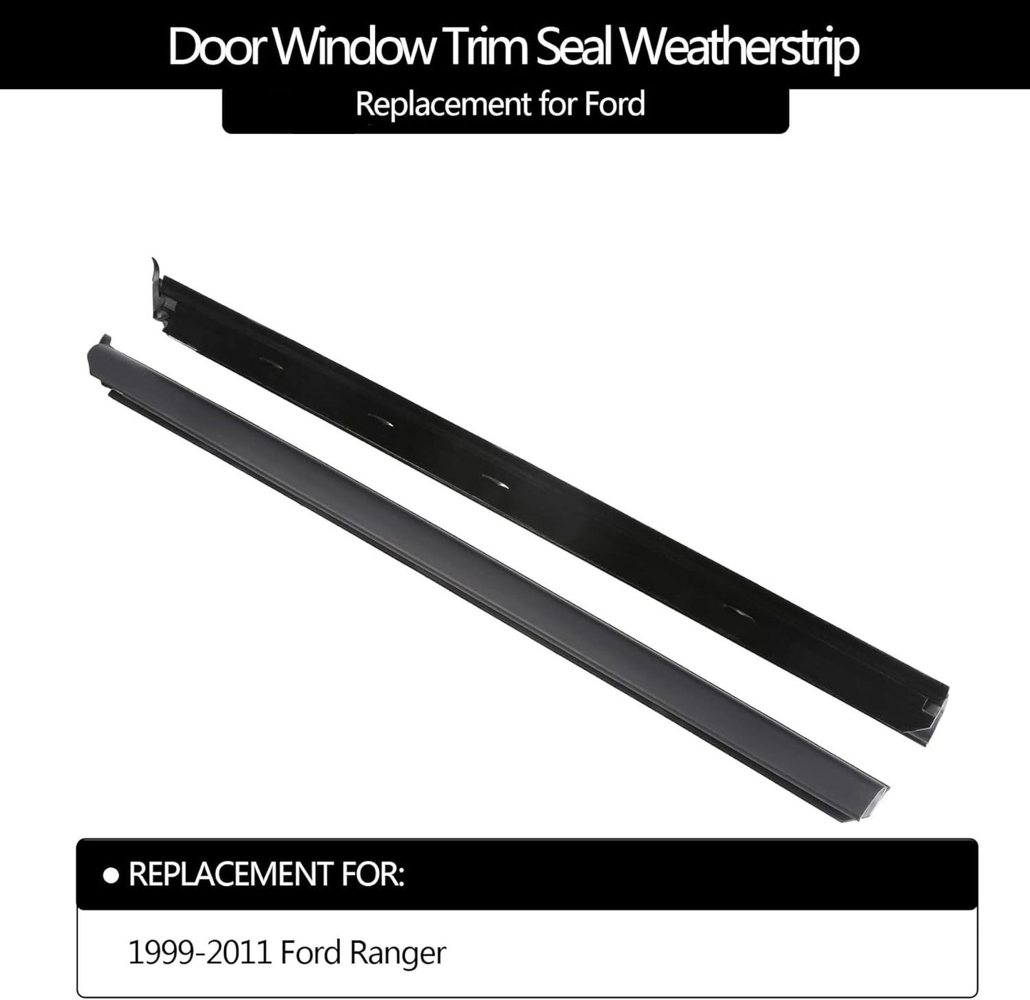 Weatherstrip Window Moulding Trim Seal Belt Front Outer For 1999-11 Ford Ranger