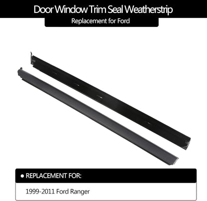 Weatherstrip Window Moulding Trim Seal Belt Front Outer For 1999-11 Ford Ranger