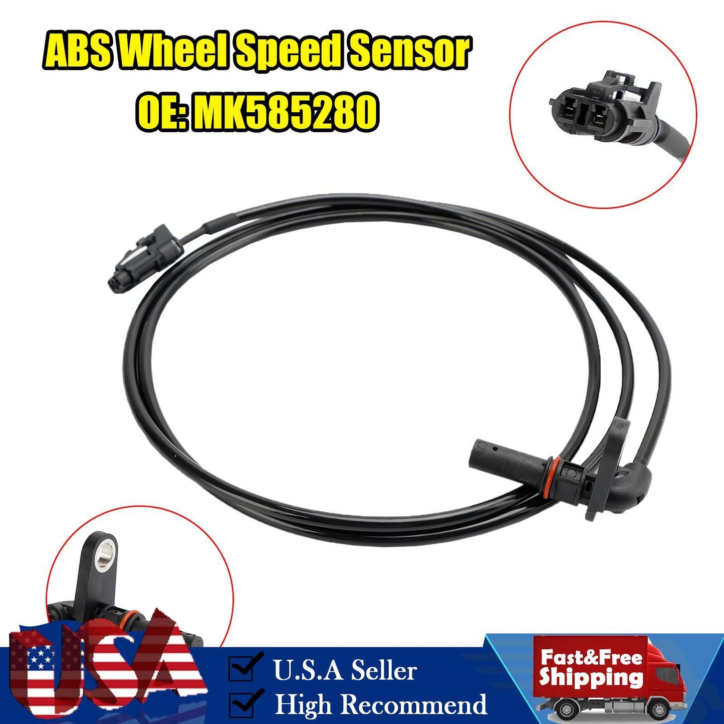 ABS Wheel Speed Sensor Rear Right For Mitsubishi Fuso Canter 3.0 MK585280
