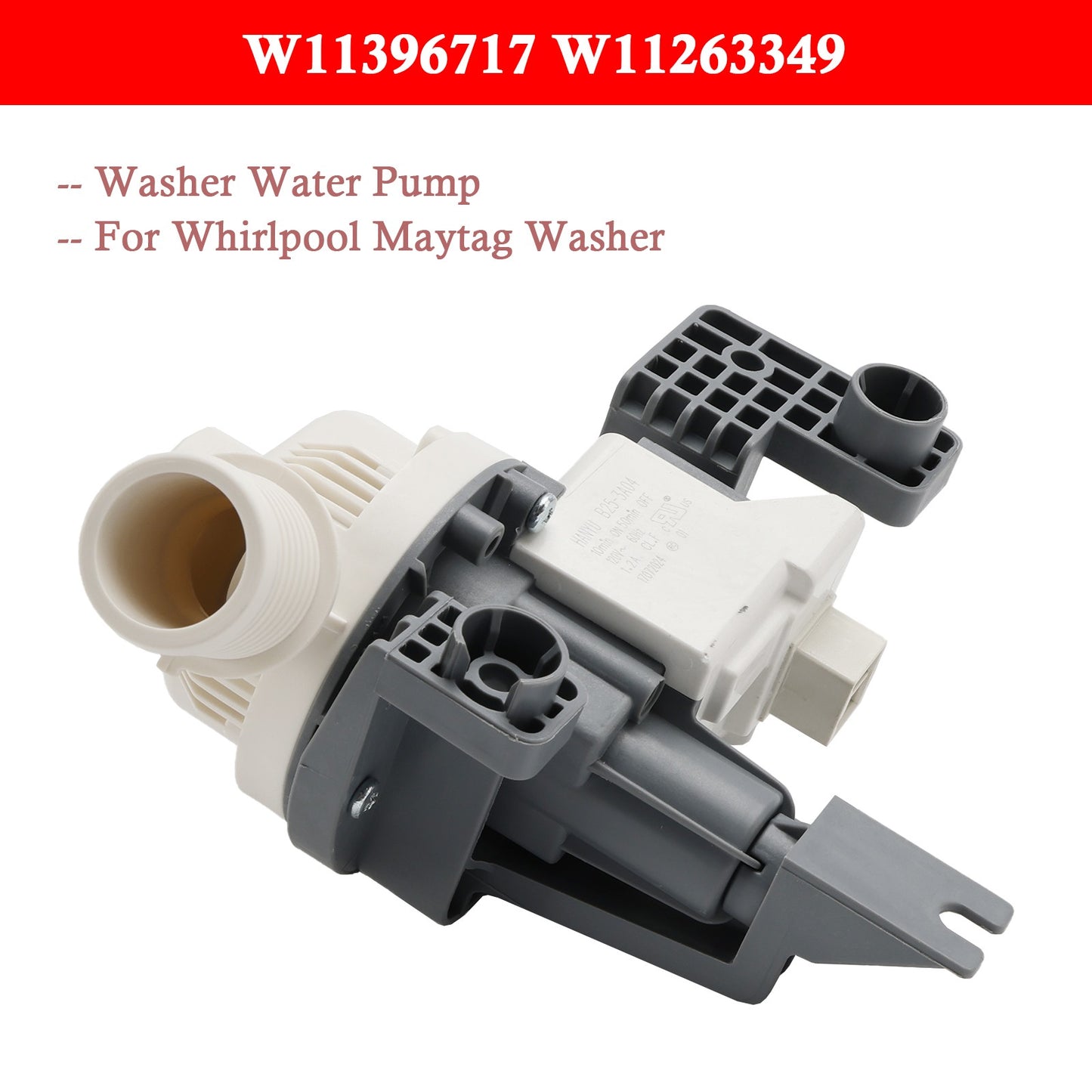 W11396717 W11263349 Washer Water Pump for  Maytag Washer~