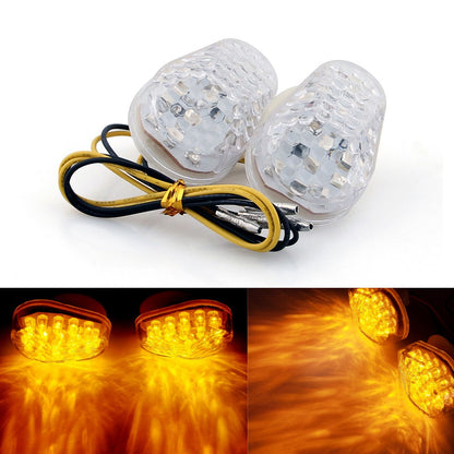 LED Turn Signals Kawasaki ZX6R 1998-2013 ZX10R 2004-2013 ZX 7R 9R ZZR600 W  NEW