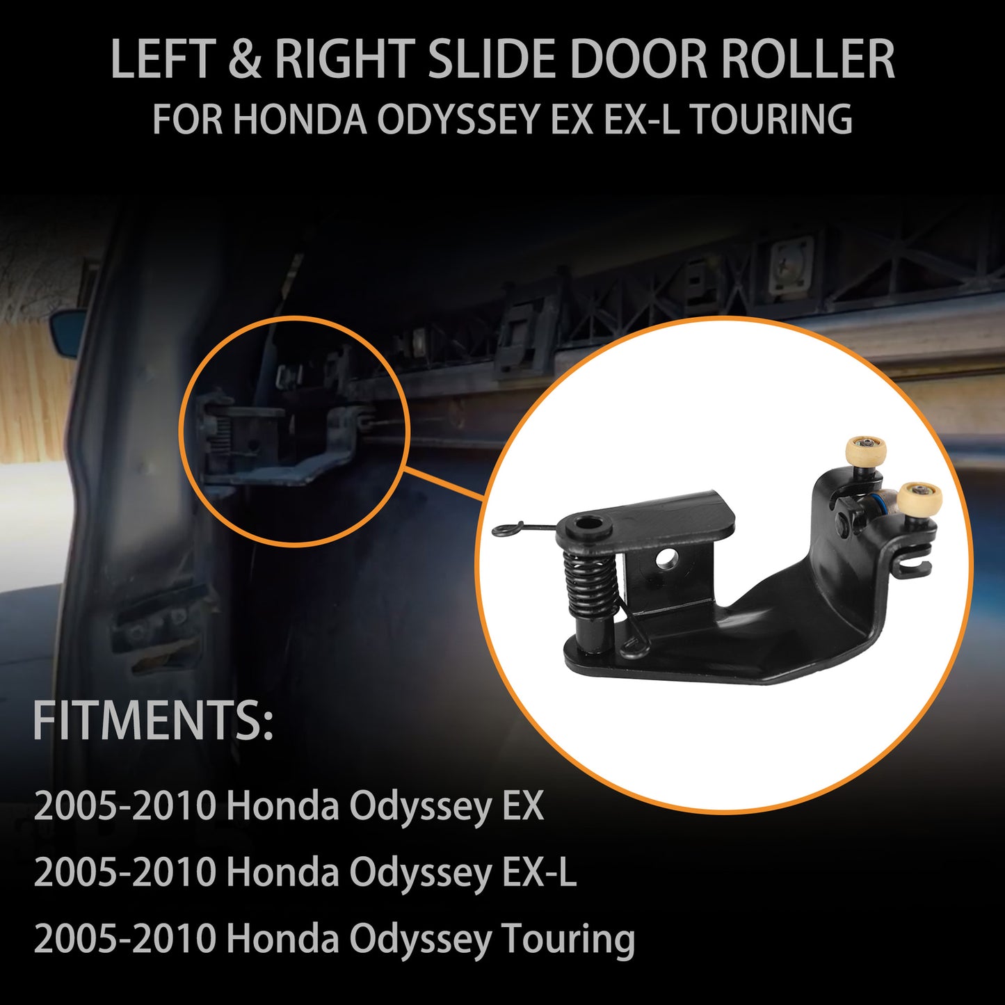 Center Sliding Door Hinger Rolle Left & Right Side for 2005-10 Honda Odyssey