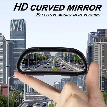 2x Car Universal Stick On Blind Spot Rear View Mirror Wide Angle Rearview Convex