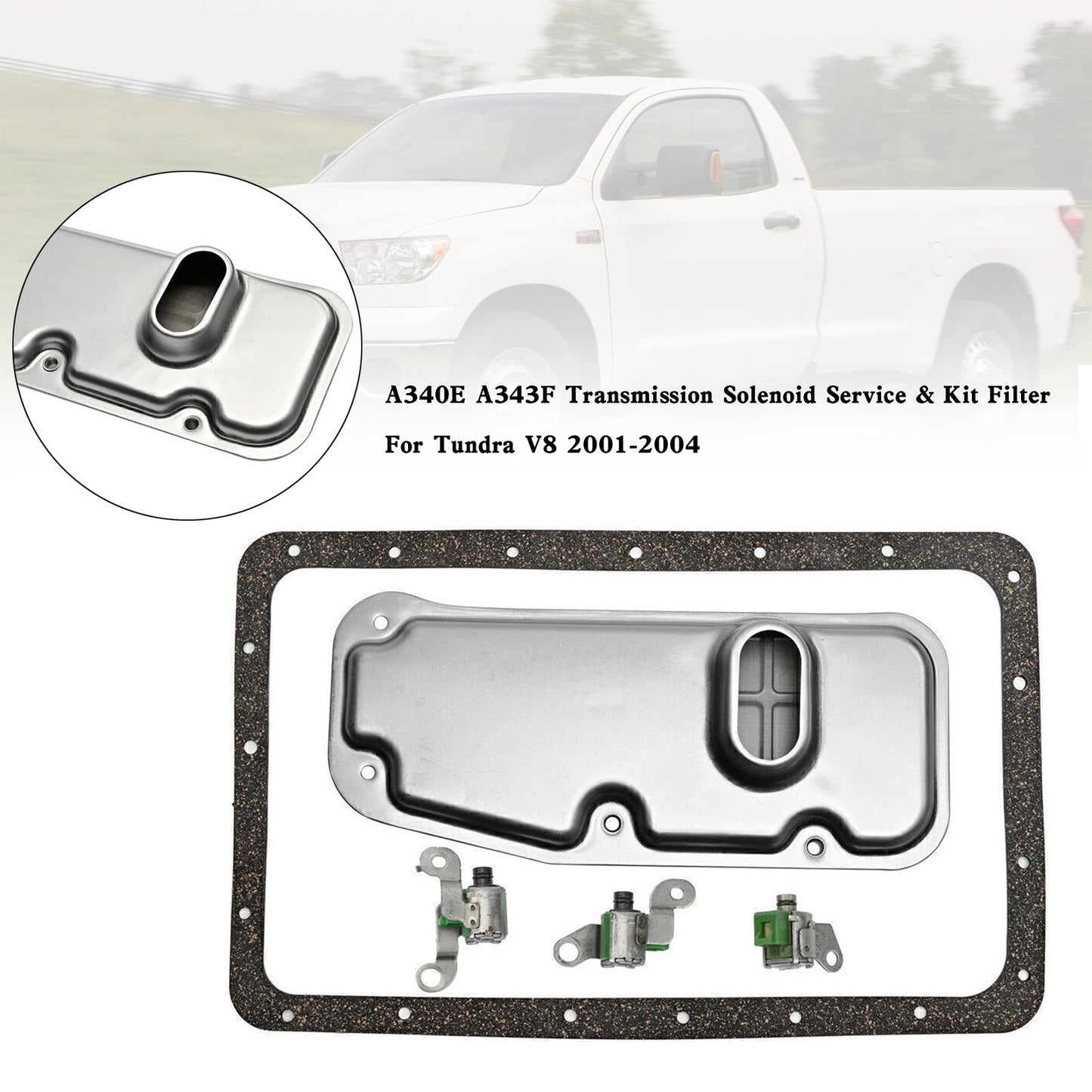 A340E A343F Transmission Solenoid Service & Kit Filter For Tundra V8 2001-2004