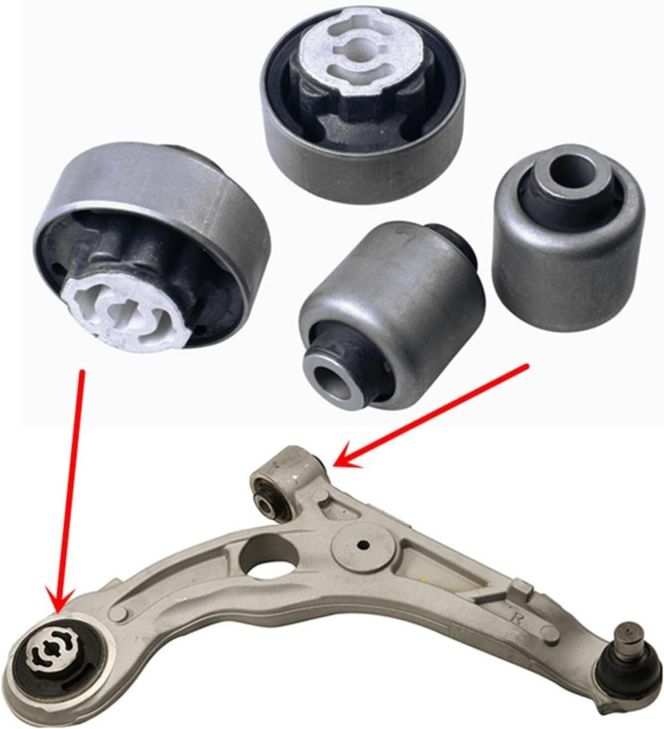 FRONT LOWER CONTROL ARM BUSHING KIT FOR DODGE DART CHRYSLER 200 JEEP CHEROKEE
