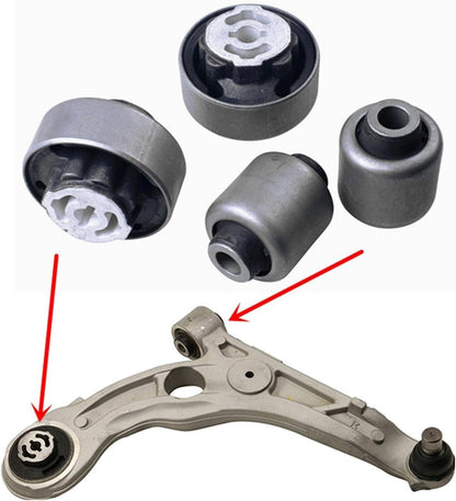 FRONT LOWER CONTROL ARM BUSHING KIT FOR DODGE DART CHRYSLER 200 JEEP CHEROKEE