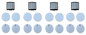 Solid Spare 4 EFP HEPA, Foam & Felt Filter Kits for Shark XFFKAZ2000, XHFAZ2000