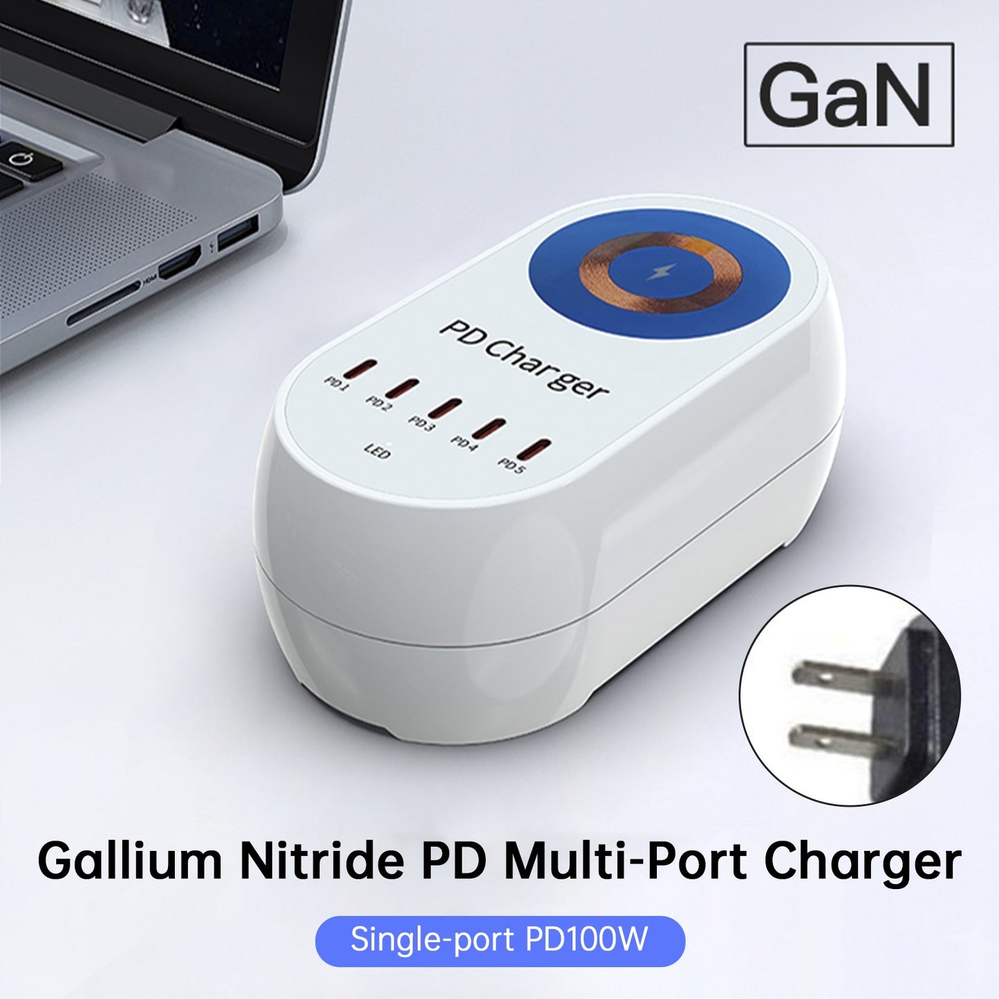 140W Charger Magnetic Wireless Fast Charging PD100W Laptop Mobile Phone Charger